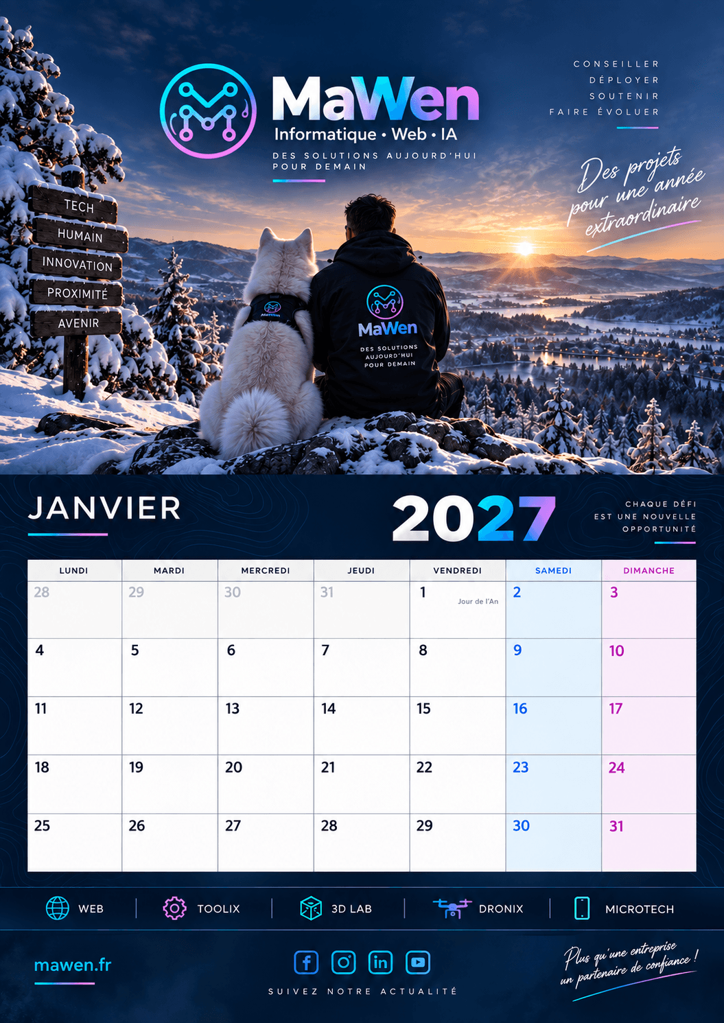 Janvier - univers Web